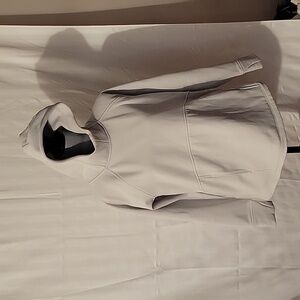 Eddie Bauer Beige Hooded Sweatshirt with Front Pockets, Size: L